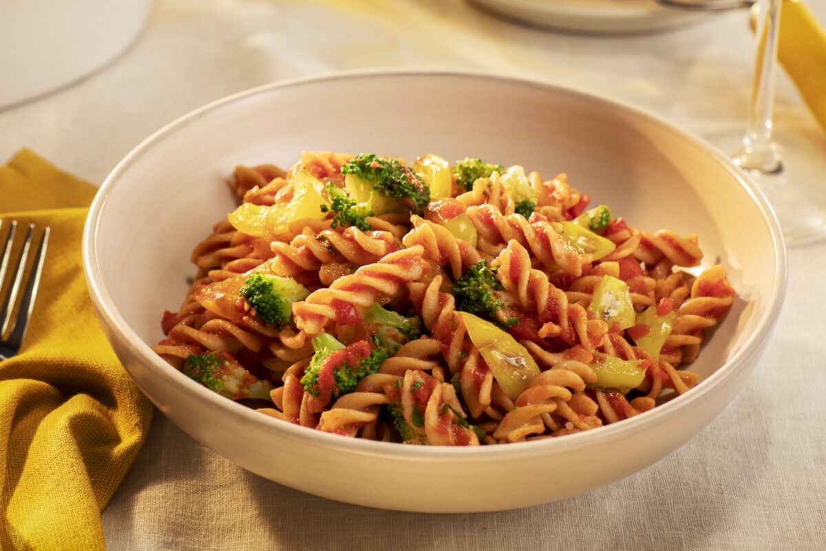 Recept Fusilli Volkoren met broccoli en paprika Grand'Italia