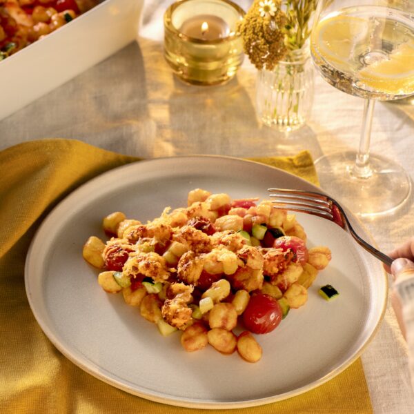 Recept Gebakken gnocchi met Piccante saus, paprika en courgette Grand'Italia