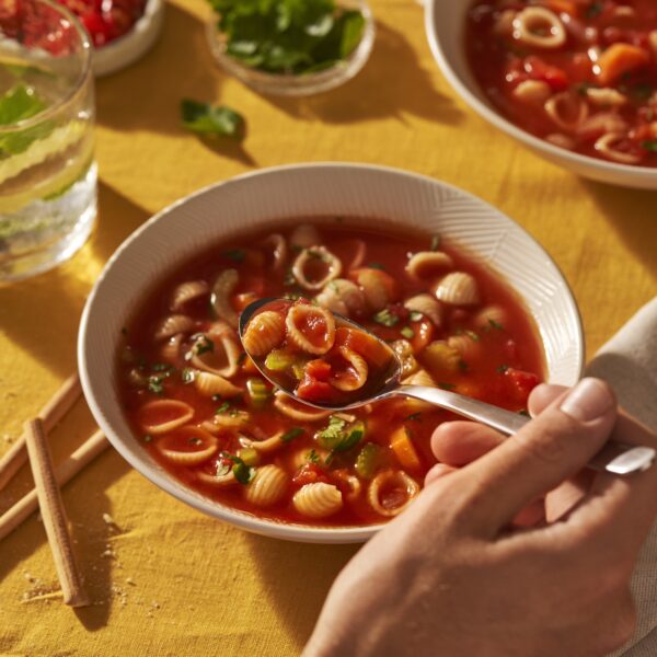 Recept Italiaanse tomatensoep met Mini Conchiglie Grand'Italia