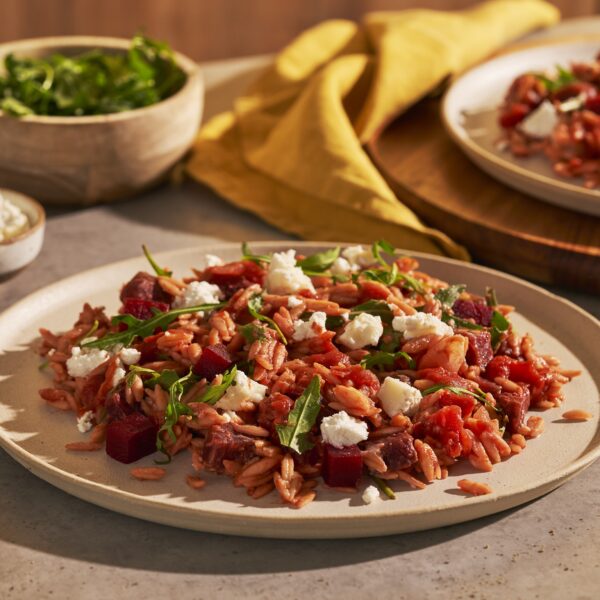 Recept Orzo risotto met Sugocasa, rode biet en geitenkaas Grand'Italia