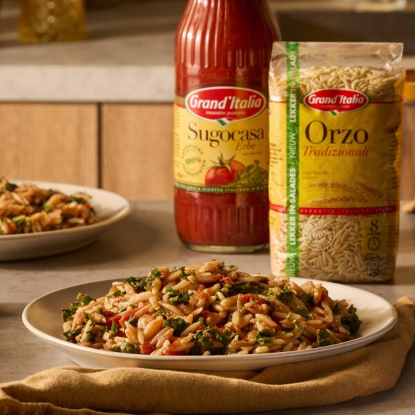 Recept Orzotto met Sugocasa en boerenkool Grand'Italia