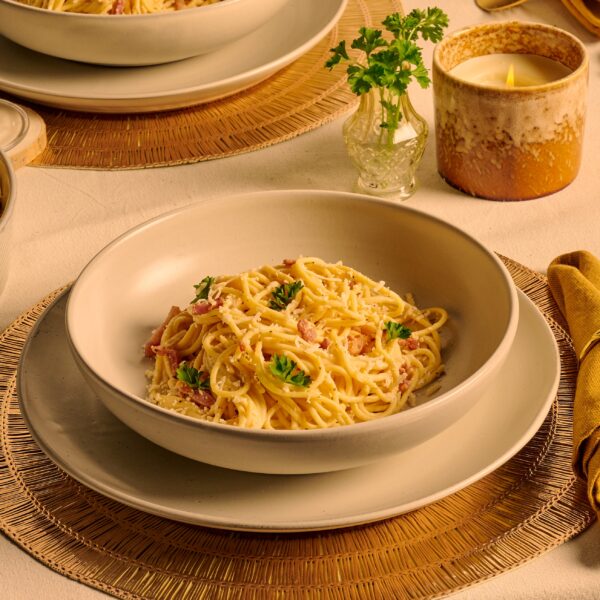 Recept Pasta carbonara met pancetta Grand'Italia