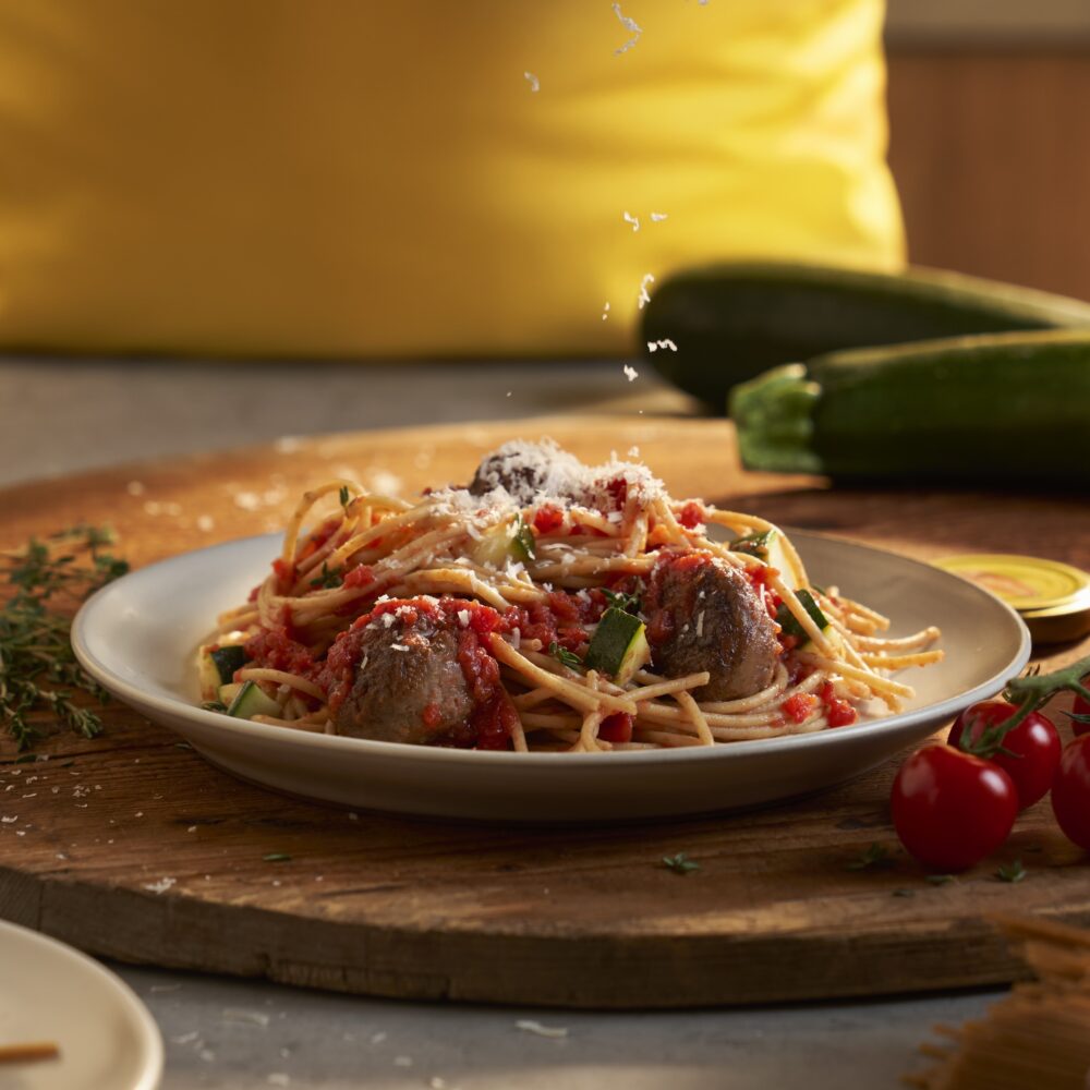 Recept Pasta met gehaktballetjes in tomatensaus Grand'Italia