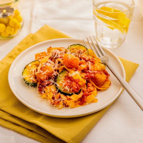 Recept Pasta met pompoen en pancetta Grand'Italia