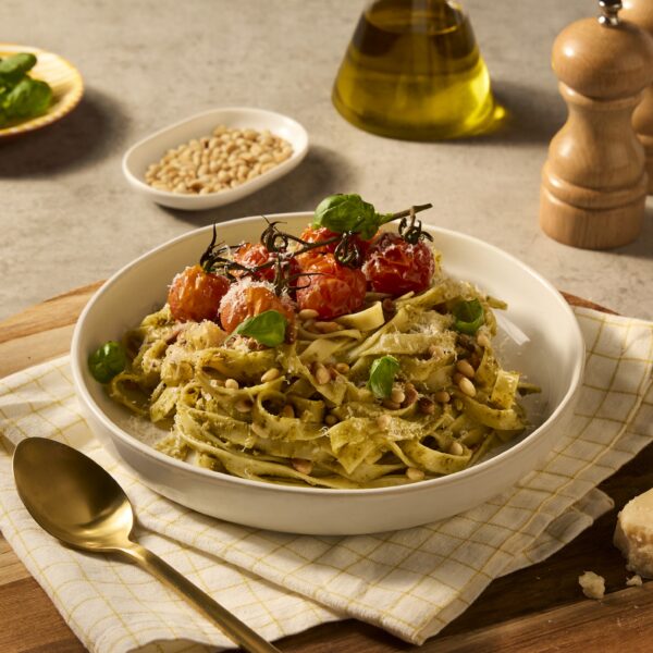 Recept Pesto tagliatelle met trostomaatjes Grand'Italia