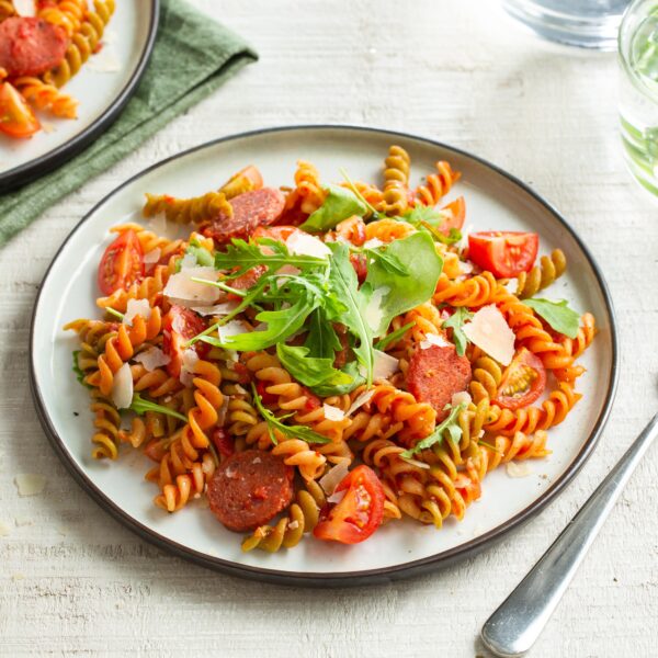 Recept Pittige fusilli pasta met salami Grand'Italia