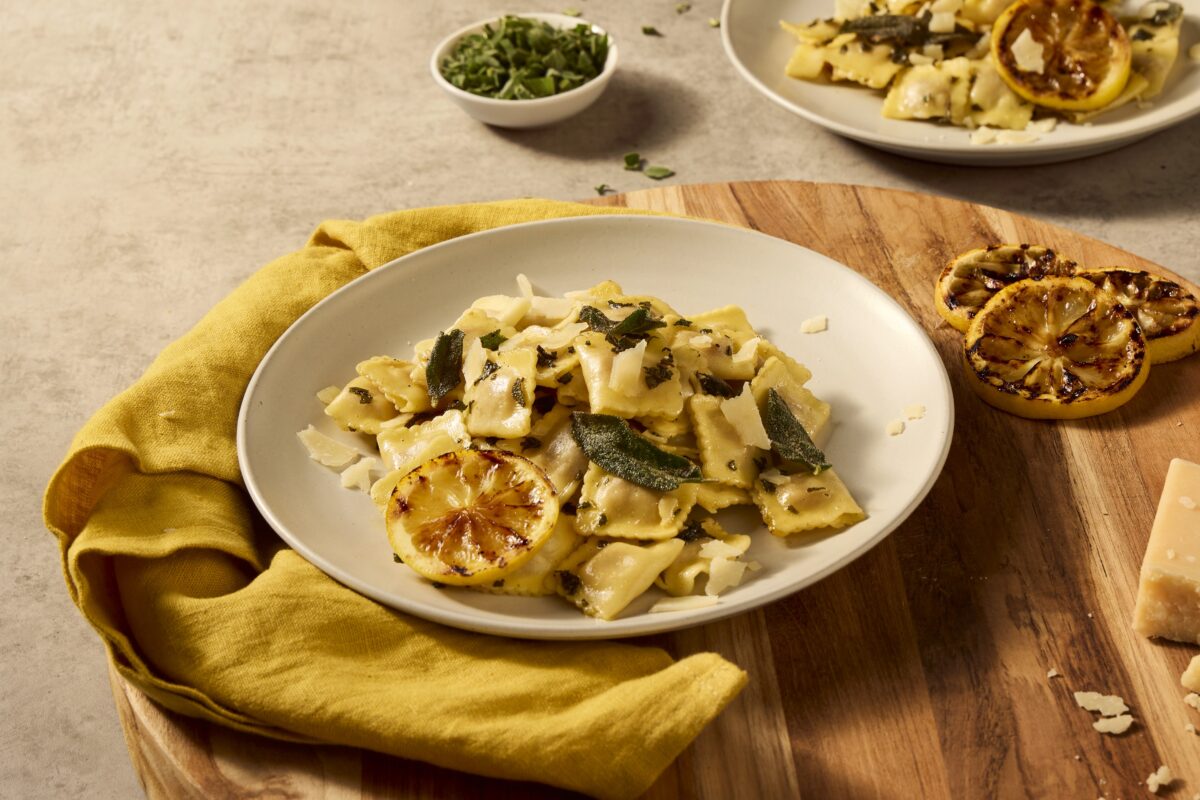 Recept Ravioli met salieboter en citroen Grand'Italia