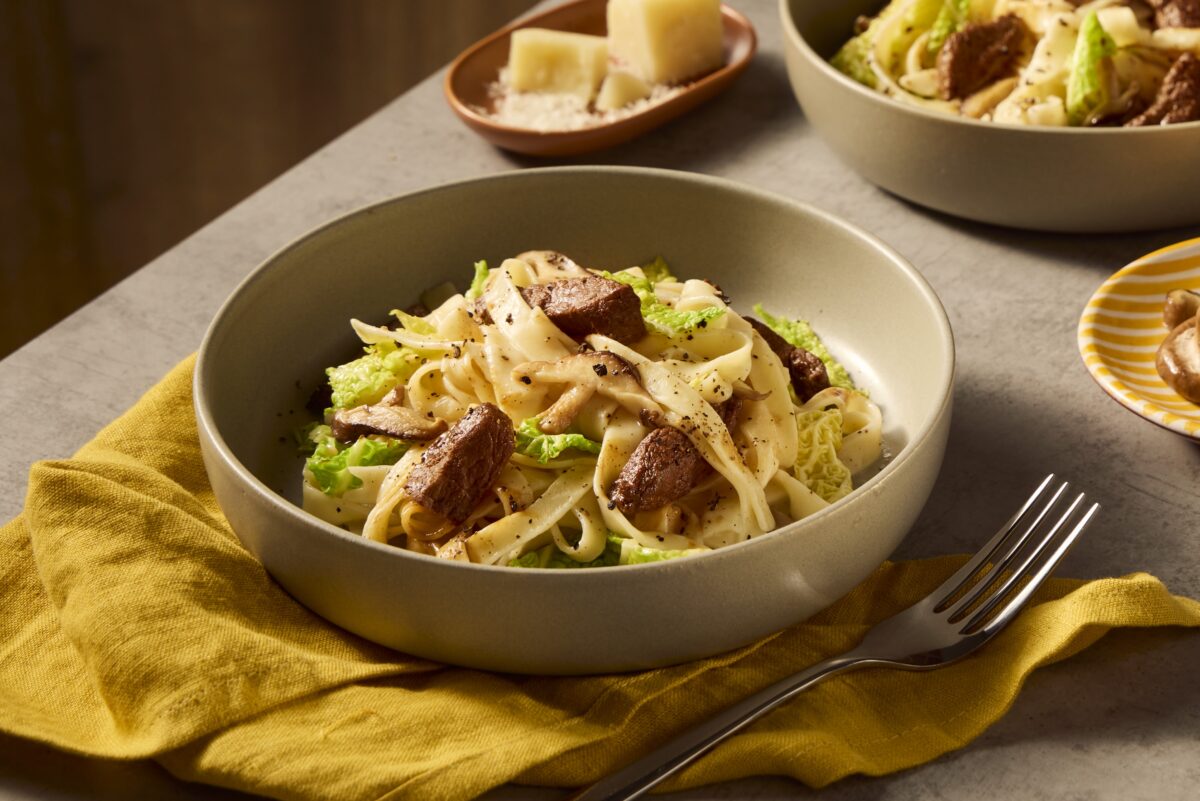 Recept Tagliatelle met Tartufo pastasaus en ossenhaas Grand'Italia