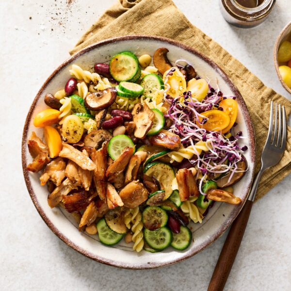 Recept Vegan pastasalade met kipstuckjes Grand'Italia