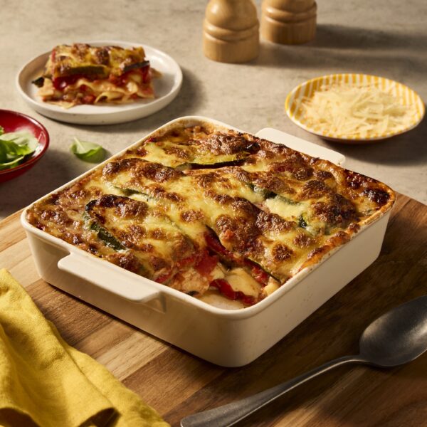 Recept Vegetarische lasagne met aubergine, courgette en mozzarella Grand'Italia
