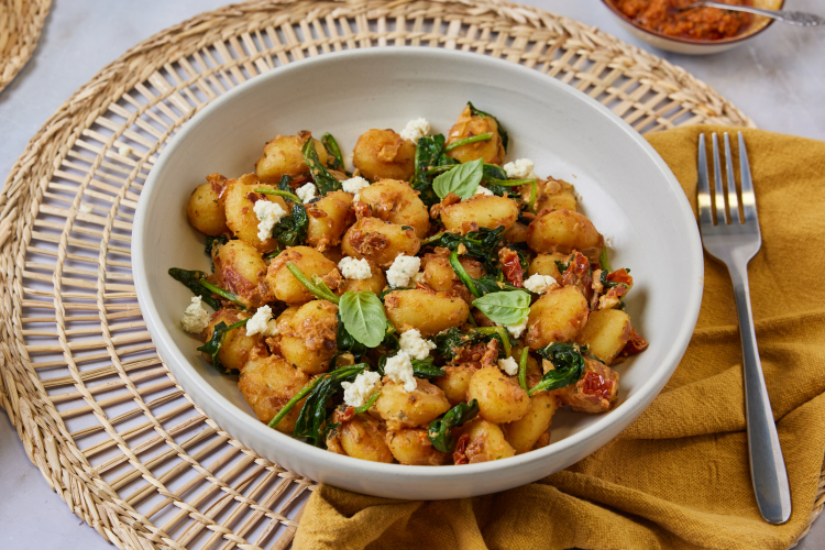 Recept gnocchi met spinazie en kruidenkaas Grand'Italia