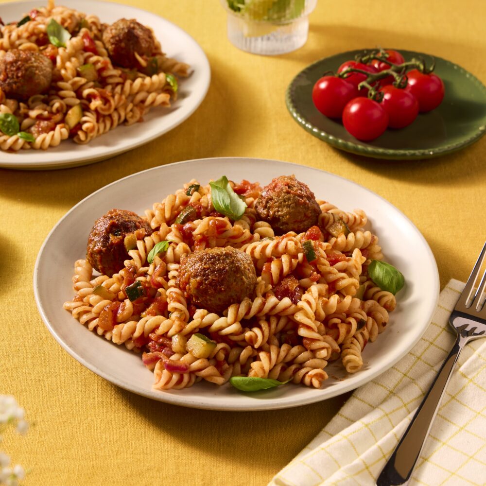 Recept pasta basilico met gehaktballetjes Grand'Italia