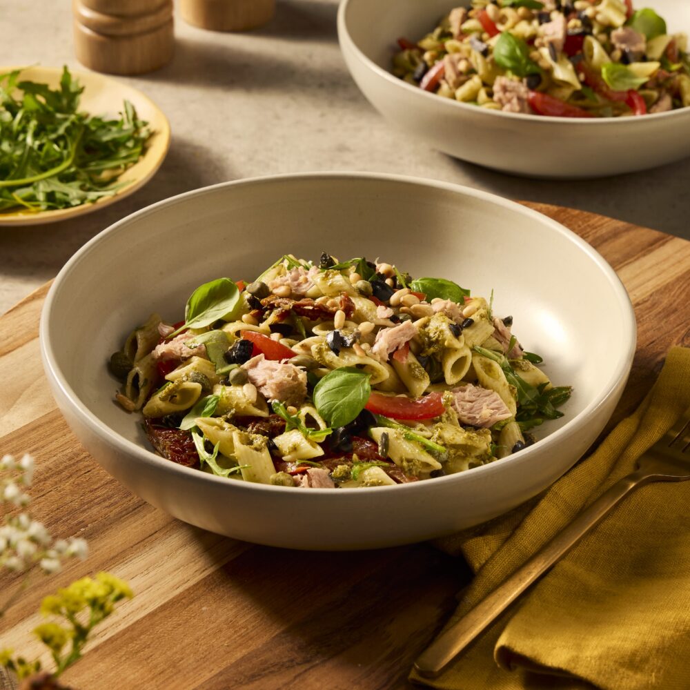 Recept pastasalade met tonijn en pesto Grand'Italia