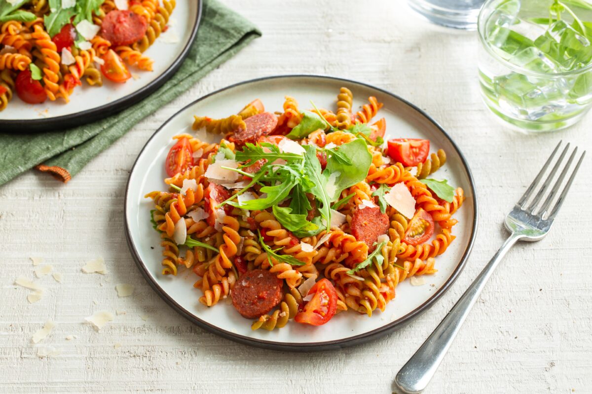 Recept pittige pasta met salami Grand'Italia