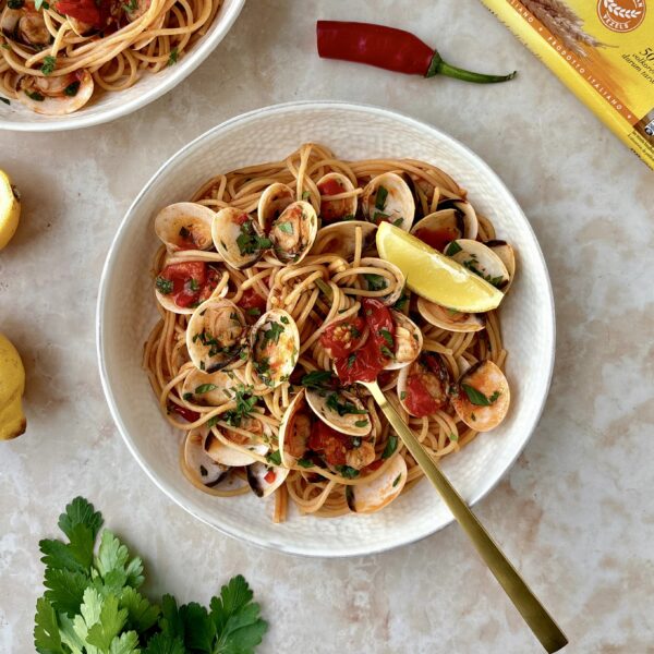 Recept spaghetti vongole Aan tafel bij Jannie x Grand'Italia