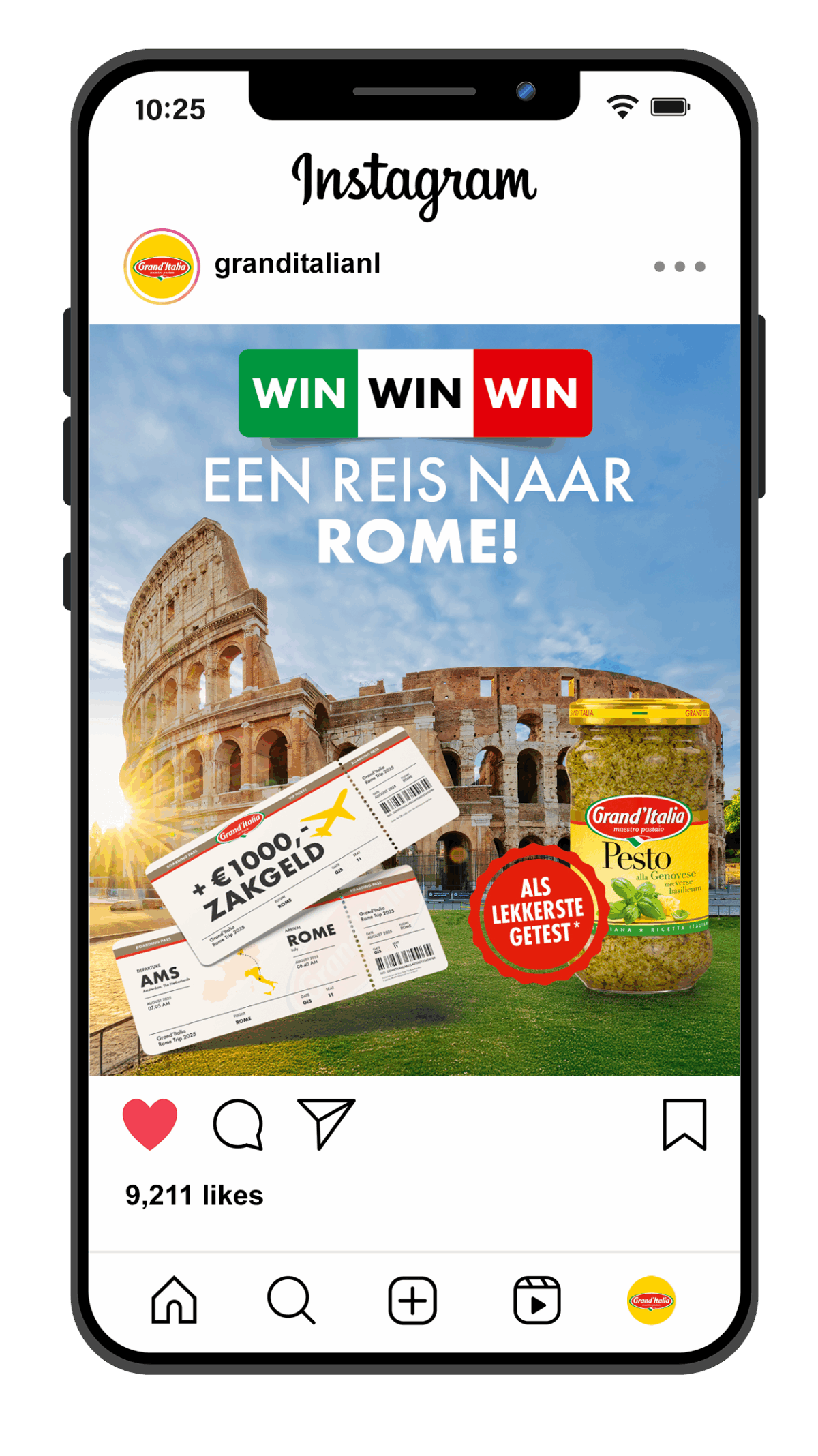 Winactie maak extra kans Pesto 2025 Grand'Italia