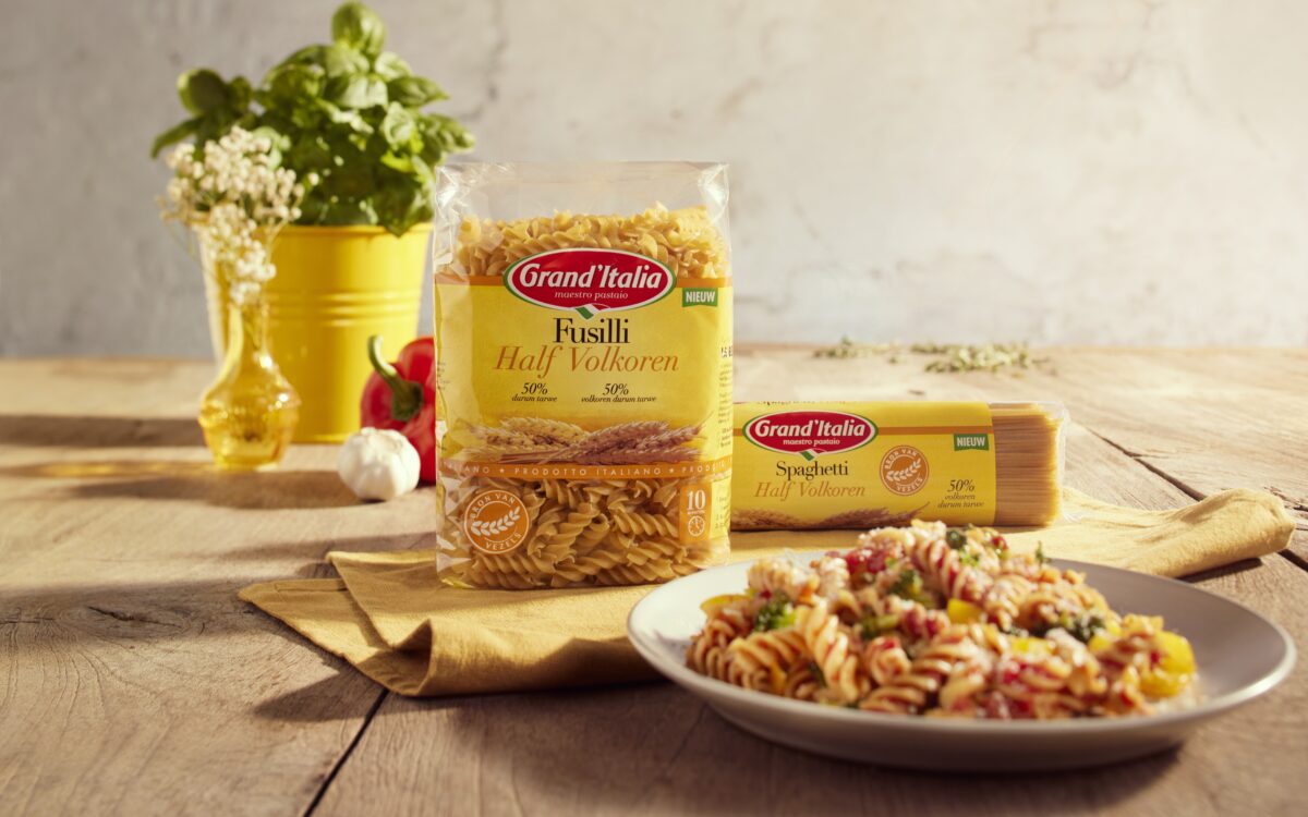 Grand'Italia Introductie Half Volkoren pasta