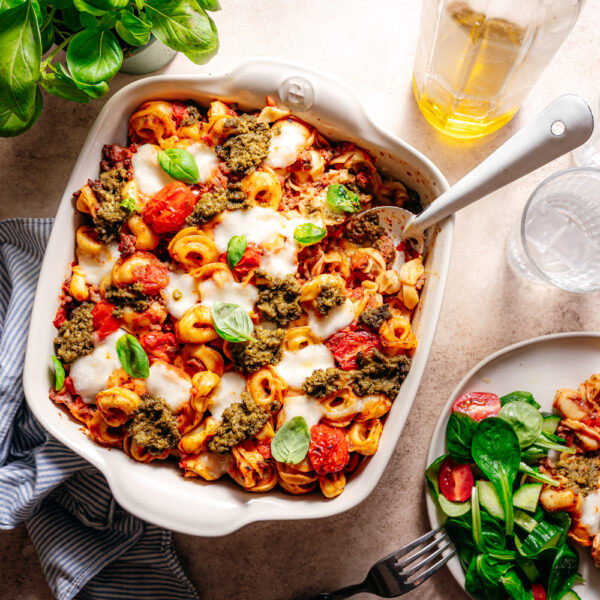 Recept pesto kaas tortellini ovenschotel Eef kookt zo x Grand'Italia