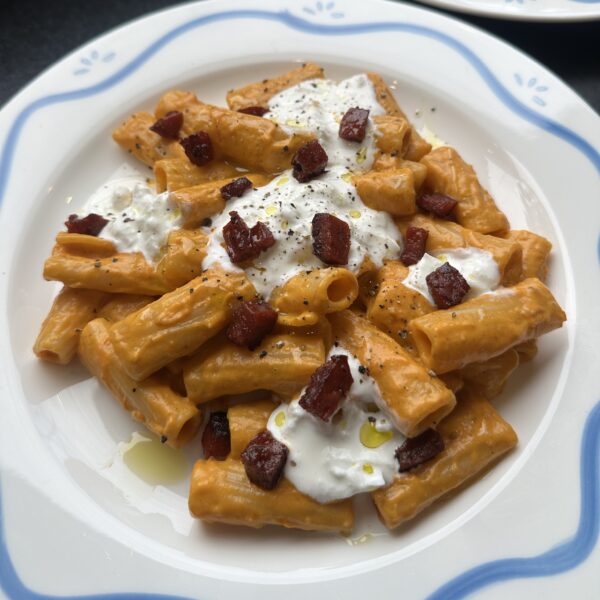Recept rigatoni chorizo Foodie by Bibi x Grand'Italia